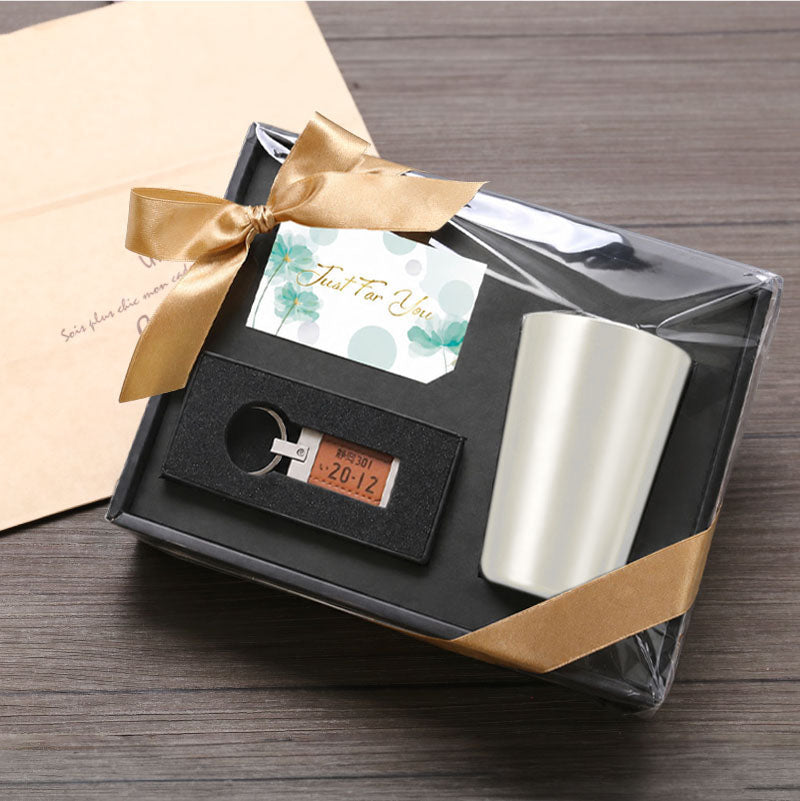 ナンバープレート キーホルダー & 2WAY カップ セット