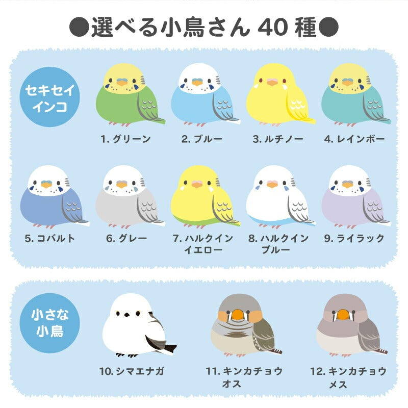ぽてっと小鳥さんポーチ＆ ハンカチタオル ・ フラワー