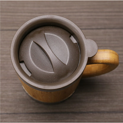 バンブー 蓋付き マグカップ