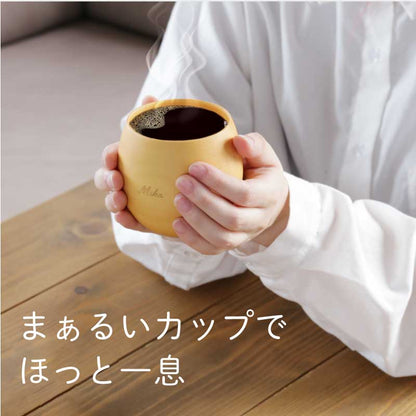 まあるい木製カップ
