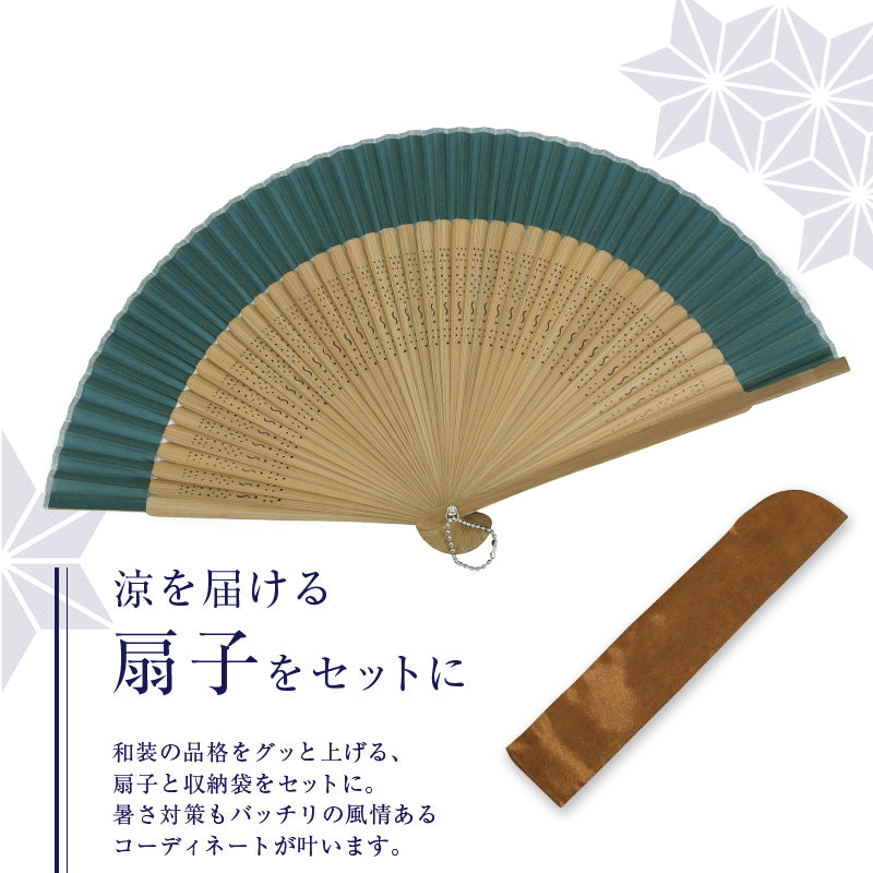 -清涼- 甚平＆扇子セット