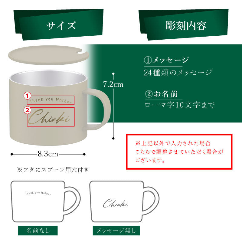ピーコックマグ&スタバギフトセット - メッセージ -